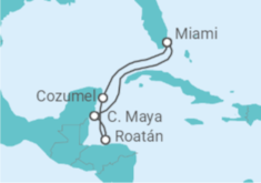 Itinerario del Crucero Caribe Occidental con encanto - Virgin Voyages