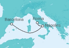 Itinerario del Crucero Italia - MSC Cruceros