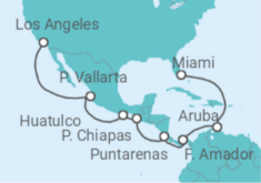 Itinerario del Crucero Canal de Panamá - Océano a Océano - Princess Cruises