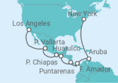 Itinerario del Crucero Canal de Panamá - Océano a Océano - Princess Cruises