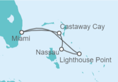 Itinerario del Crucero Bahamas, Castaway Cay y Lighthouse Point - Disney Cruise Line