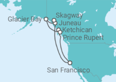 Itinerario del Crucero Alaska pasaje interior - Princess Cruises