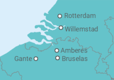 Itinerario del Crucero Descubriendo Bélgica - Crucemundo