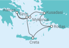 Itinerario del Crucero Grecia y Turquía - Silversea