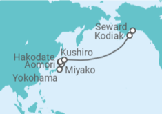 Itinerario del Crucero Japón y Alaska - Silversea