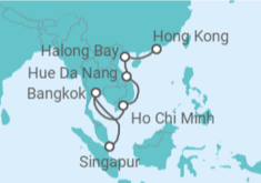 Itinerario del Crucero Tailandia y Vietnam - Silversea