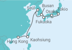 Itinerario del Crucero Corea Del Sur y Japón - Silversea