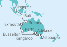 Itinerario del Crucero Australia - Silversea