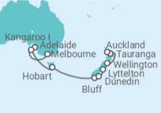 Itinerario del Crucero Australia y Nueva Zelanda - Silversea