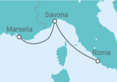 Itinerario del Crucero Italia - Costa Cruceros