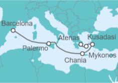 Itinerario del Crucero Italia, Grecia y Turquía - Royal Caribbean