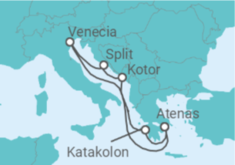 Itinerario del Crucero Montenegro, Croacia, Italia - Celestyal Cruises