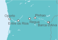 Itinerario del Crucero Sabores de Portugal y España - AmaWaterways
