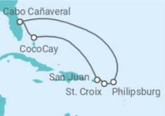 Itinerario del Crucero Caribe oriental - Royal Caribbean