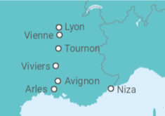 Itinerario del Crucero Desde Arles (Francia) a Lyon (Francia) - AmaWaterways