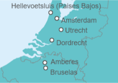 Itinerario del Crucero Holanda, Bélgica - AmaWaterways