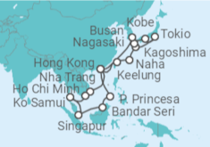 Itinerario del Crucero Vietnam, Tailandia, Singapur, China, Taiwán, Japón, Corea Del Sur - Costa Cruceros