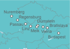 Itinerario del Crucero Descubrimiento del Danubio Azul - AmaWaterways