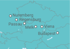 Itinerario del Crucero Desde Nuremberg (Alemania) a Budapest (Hungría) - AmaWaterways