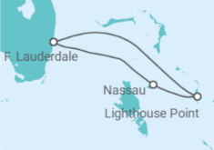 Itinerario del Crucero Bahamas y Lighthouse Point - Disney Cruise Line