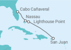 Itinerario del Crucero Bahamas y Puerto Rico - Disney Cruise Line