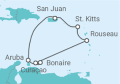 Itinerario del Crucero Caribe sur - Royal Caribbean