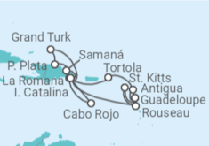 Itinerario del Crucero Antigua Y Barbuda, República Dominicana y Bahamas - Costa Cruceros