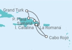 Itinerario del Crucero Reggae, salsa y merengue - Costa Cruceros