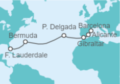 Itinerario del Crucero Desde Barcelona a Miami - Celebrity Cruises