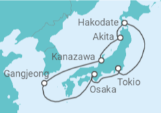 Itinerario del Crucero Japón, Corea del Sur - MSC Cruceros