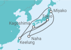 Itinerario del Crucero Taiwán, Japón - MSC Cruceros