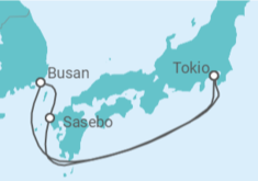 Itinerario del Crucero Corea del Sur, Japón - MSC Cruceros