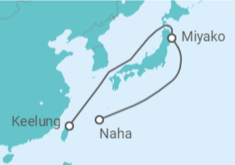 Itinerario del Crucero Taiwán, Japón - MSC Cruceros