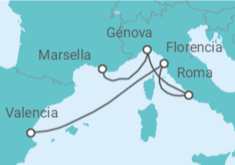 Itinerario del Crucero Italia - MSC Cruceros