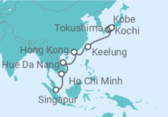 Itinerario del Crucero Vietnam, China, Taiwán, Japón - Seabourn