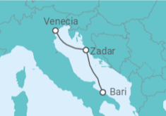 Itinerario del Crucero Croacia - MSC Cruceros