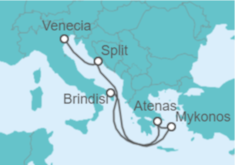 Itinerario del Crucero Grecia y Croacia - MSC Cruceros