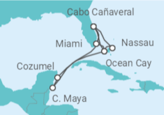 Itinerario del Crucero Ocean Cay, México, Estados Unidos, Bahamas - MSC Cruceros