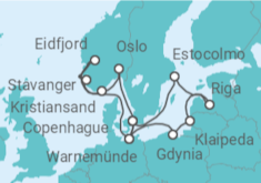 Itinerario del Crucero Capitales Bálticas y Fiordos Noruegos - MSC Cruceros