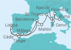 Itinerario del Crucero Portugal, Marruecos y Mediterráneo - Explora Journeys