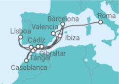 Itinerario del Crucero Marruecos, España, Portugal - Explora Journeys