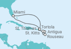 Itinerario del Crucero Viaje a las Antillas Menores - Regent Seven Seas