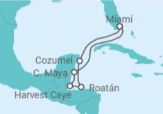 Itinerario del Crucero Maya místico - Regent Seven Seas