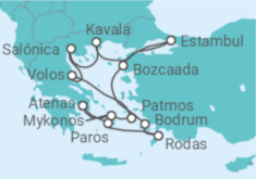 Itinerario del Crucero Grecia, Turquía - Explora Journeys