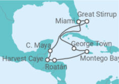 Itinerario del Crucero Cultura Maya, alegría de la isla - Regent Seven Seas