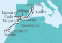 Itinerario del Crucero España, Marruecos e Islas Canarias - Explora Journeys