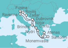 Itinerario del Crucero Grecia, Montenegro, Italia, Croacia - Explora Journeys