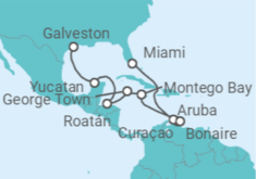 Itinerario del Crucero Sueños de zafiro en el mar - Regent Seven Seas