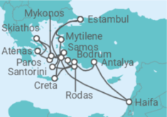 Itinerario del Crucero Grecia, Turquía - Explora Journeys