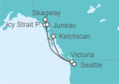 Itinerario del Crucero Alaska - NCL Norwegian Cruise Line